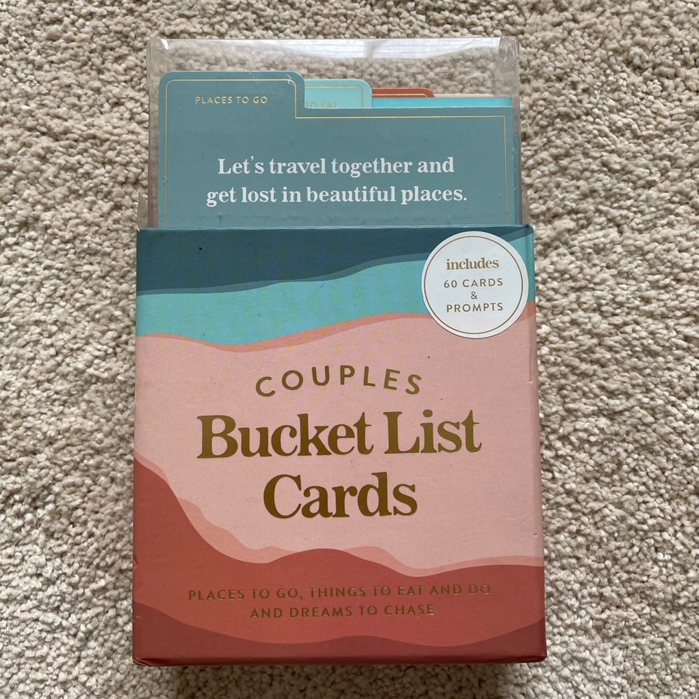 Couples bucket list cards